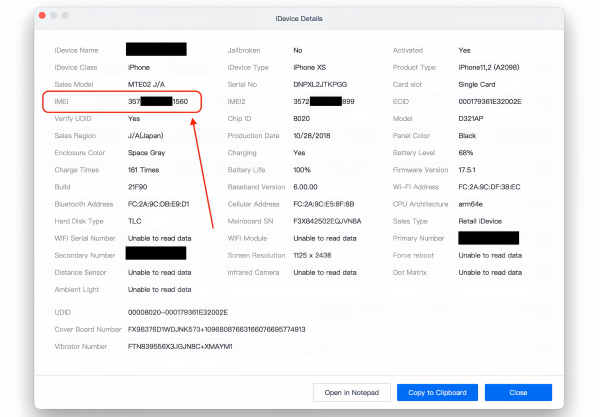 Kiểm tra IMEI iPhone bằng phần mềm 3uTools
