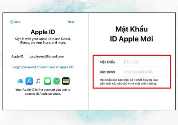 Lấy lại mật khẩu iCloud bằng điện thoại iOS B2