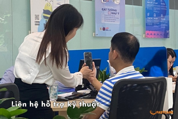 Lỗi quét CCCD xác thực sinh trắc học