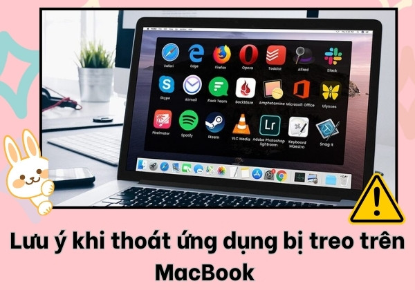 Macbook treo ứng dụng