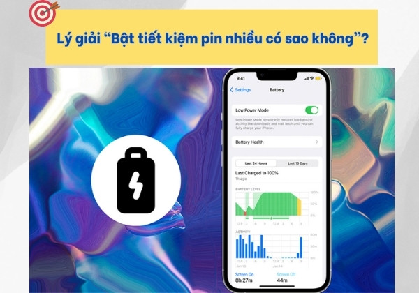 Bật tiết kiệm pin nhiều có sao không