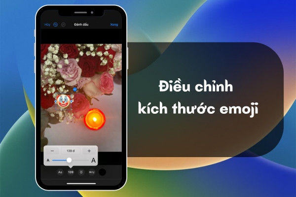 Chèn emoji vào ảnh trên iPhone