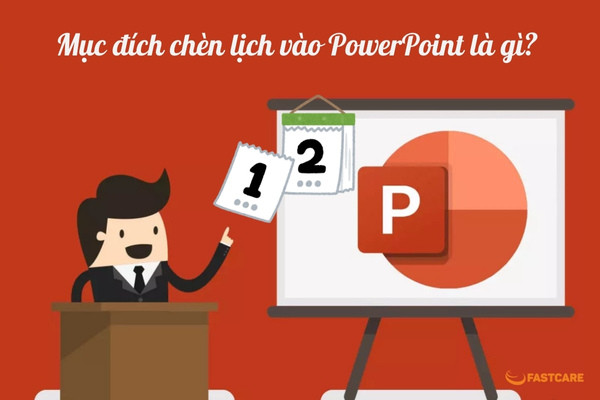 Chèn lịch vào PowerPoint