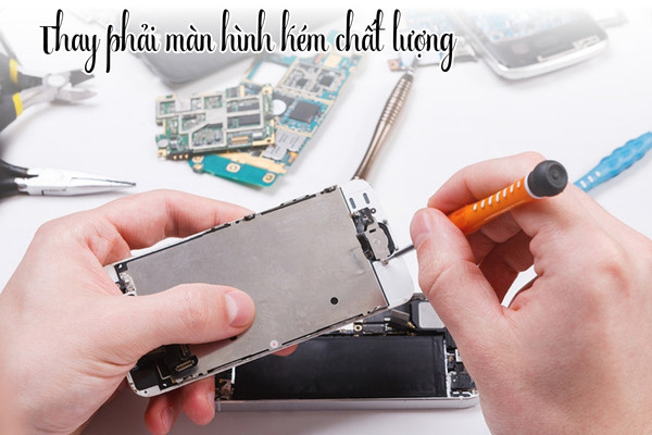 Màn hình bị sọc xanh