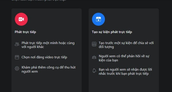phát trực tiếp trên Facebook phát trực tiếp trên Facebook