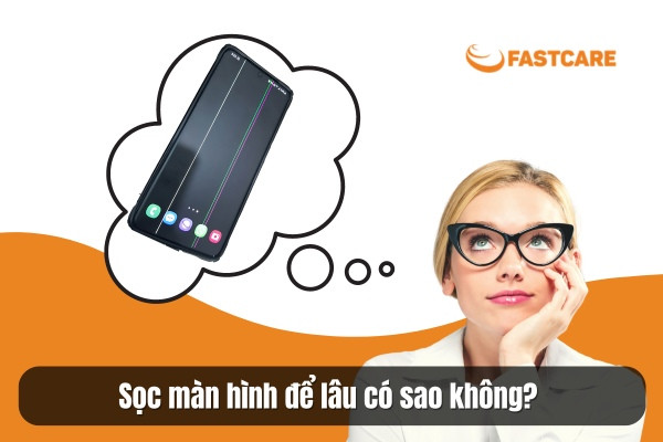 Sọc màn hình để lâu có sao không