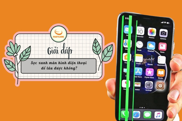 Màn hình bị sọc xanh
