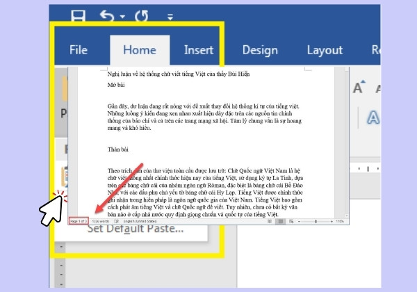Cách copy trang Word không bị lỗi định dạng