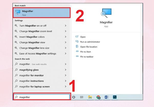 Cách phóng to và thu nhỏ trên Windows