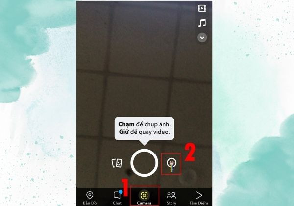App chụp ảnh Snapchat 