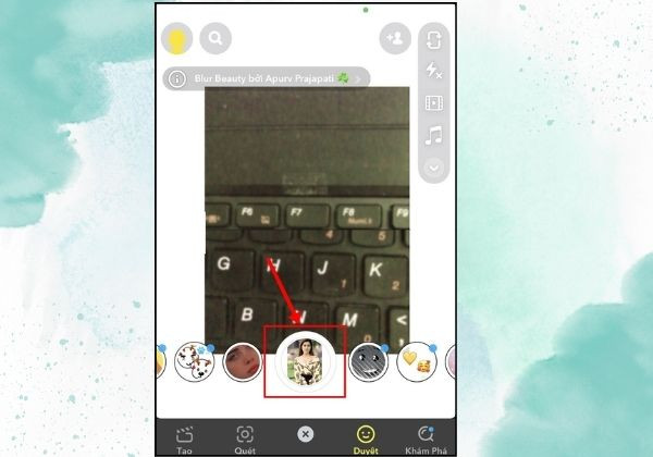 App chụp ảnh Snapchat 