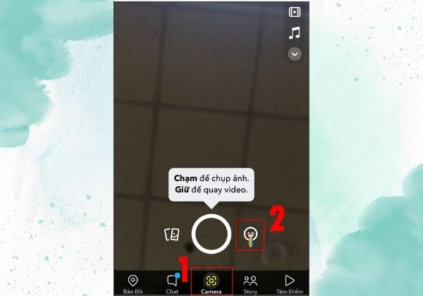 App chụp ảnh Snapchat 