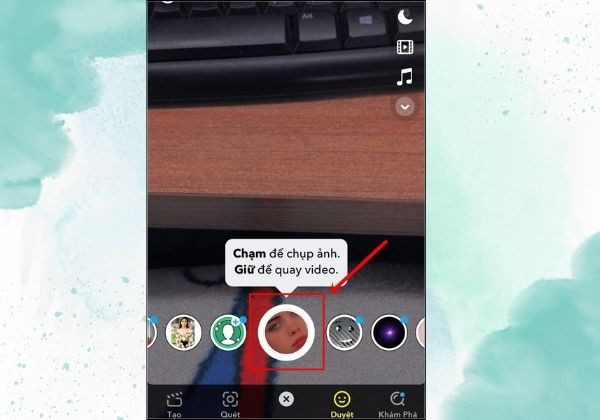 App chụp ảnh Snapchat 