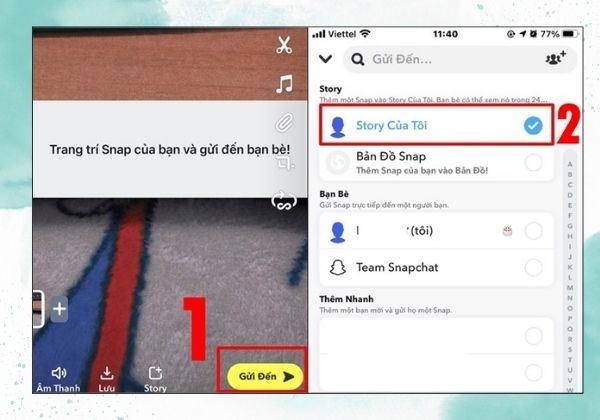 App chụp ảnh Snapchat 