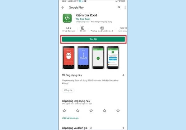 Sử dụng ứng dụng Root Checker để check root B1 Sử dụng ứng dụng Root Checker để check root B1