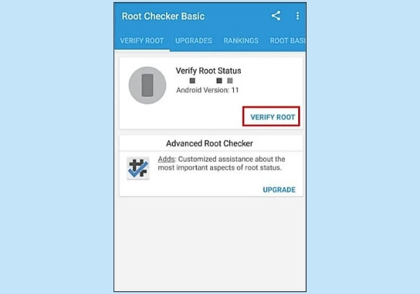 Sử dụng ứng dụng Root Checker để check root B2 Sử dụng ứng dụng Root Checker để check root B2