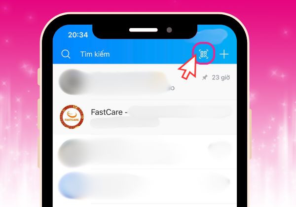 Tạo mã QR để chia sẻ đến bạn bè bước 1