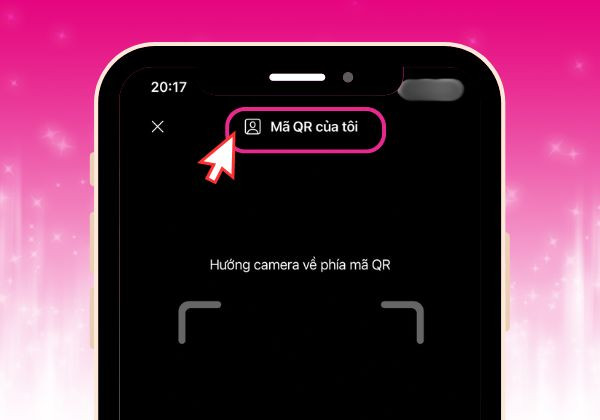 Tạo mã QR để chia sẻ đến bạn bè bước 2