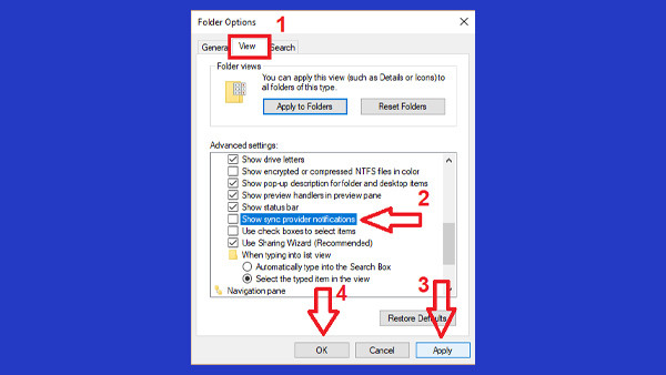 Tắt quảng cáo ở File Explorer Windows 10 bước 2