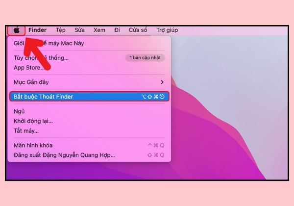 Macbook treo ứng dụng
