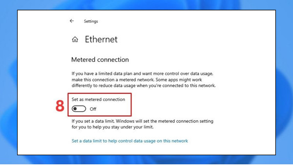 Tắt cập nhật Windows 11 thông qua thiết lập mạng bước 6