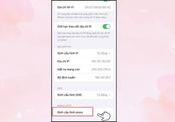 Thay đổi Proxy trên điện thoại