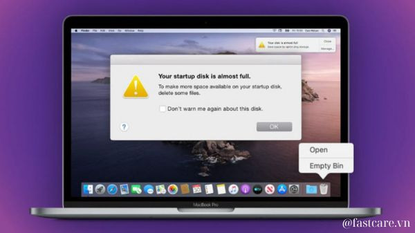 Kiểm tra dung lượng ổ cứng Macbook
