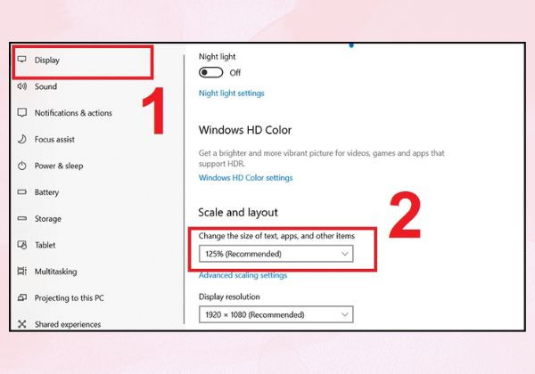 Cách phóng to và thu nhỏ trên Windows