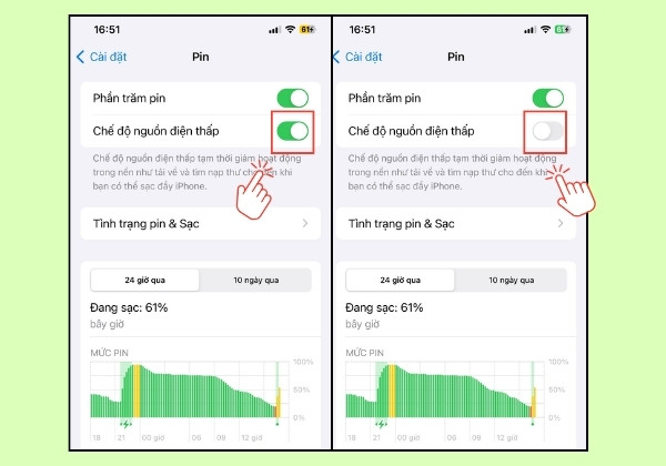 Bật tiết kiệm pin nhiều có sao không