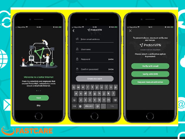 Truy cập web bị chặn bằng ứng dụng Proton VPN