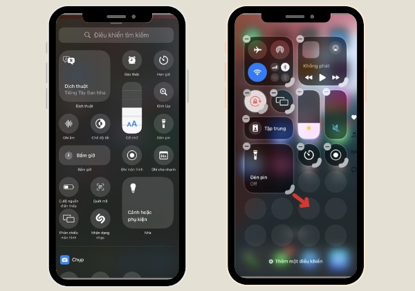 Cập nhật cách tùy chỉnh trung tâm điều khiển trong iOS 18