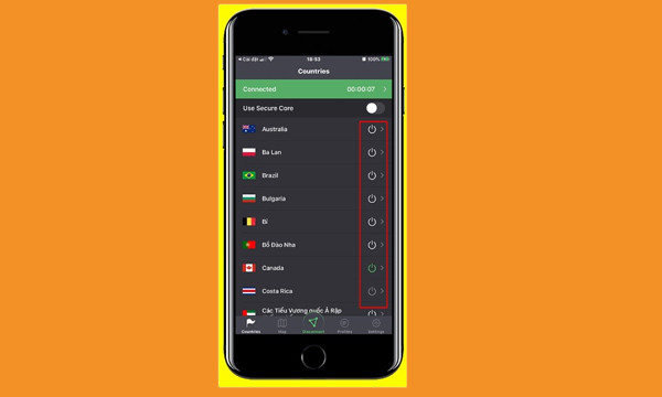 Ứng dụng truy cập web bị chặn trên iOS - Proton VPN bước 3 Ứng dụng truy cập web bị chặn trên iOS - Proton VPN bước 3