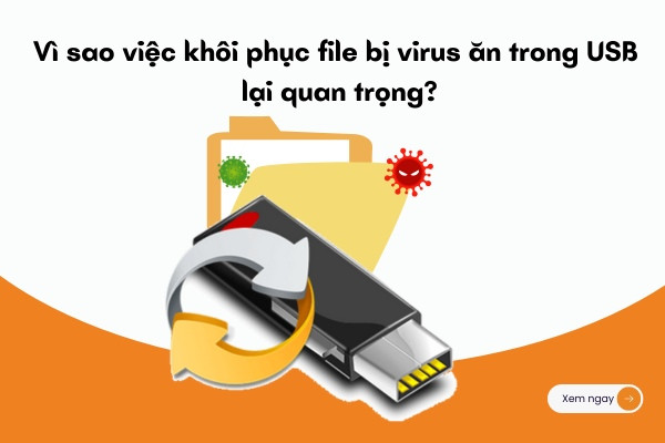 Khôi phục file bị virus ăn trong USB