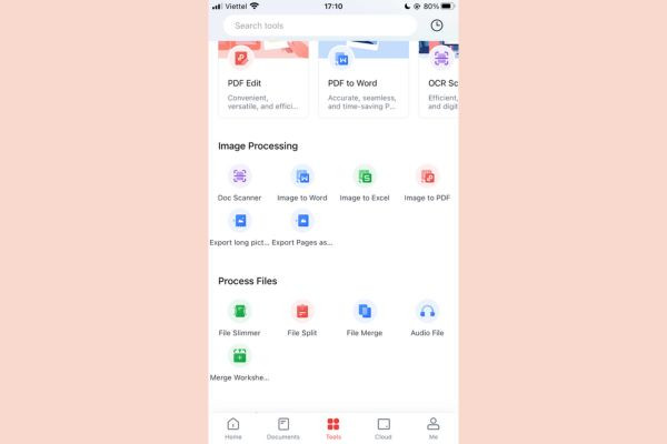 Tách file PDF trên điện thoại bằng WPS Office