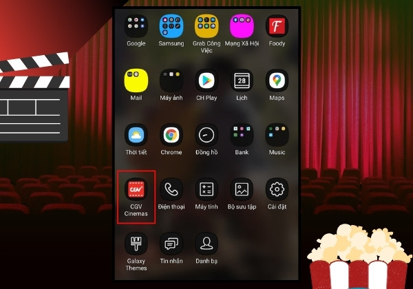 App đặt vé xem phim CGV B1