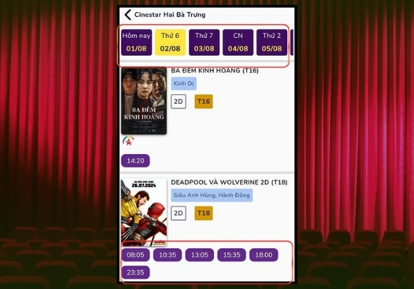 App đặt vé xem phim Cinestar&nbsp;B3