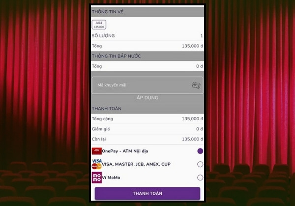 App đặt vé xem phim Cinestar&nbsp;B9