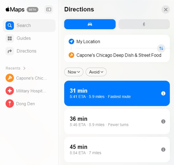 Apple Maps Web