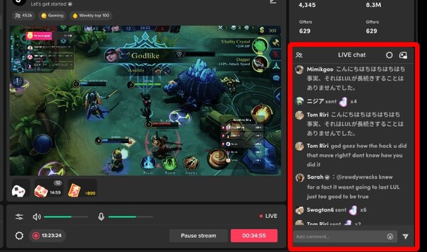 Tiến hành Livestream B3 Tiến hành Livestream B3