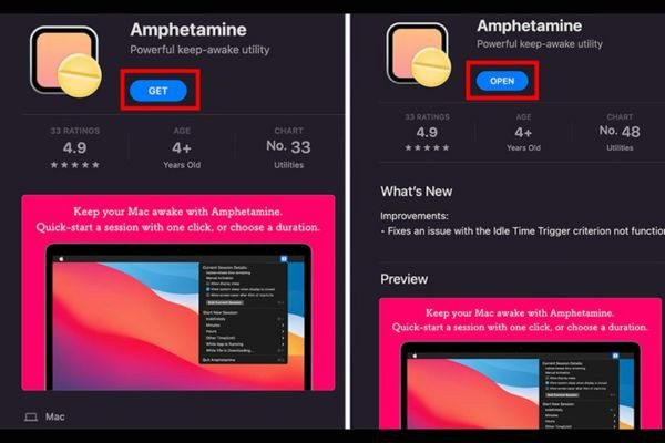 Cách 2: Amphetamine app bước 1 Cách 2: Amphetamine app bước 1