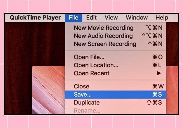Cách 2: Sử dụng phần mềm Quicktime Player bước 4