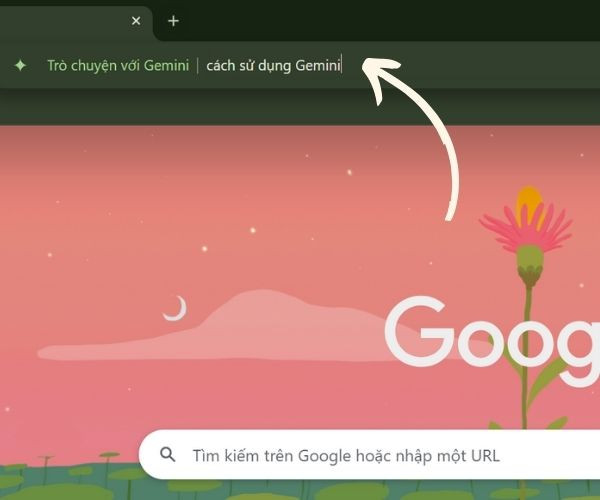 Cách bật Gemini từ thanh địa chỉ Google Chrome bước 2