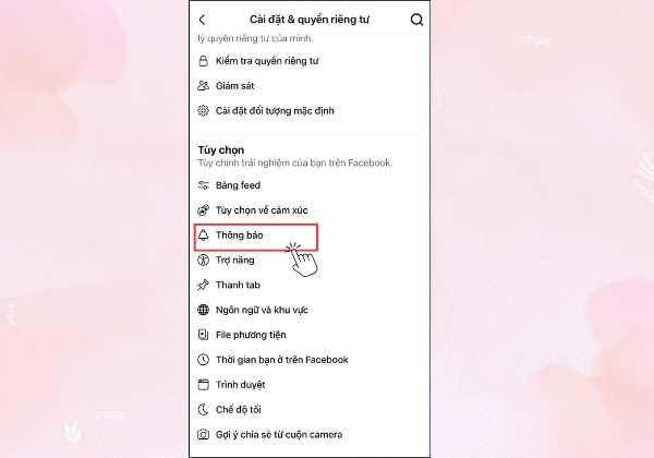 Cách bật hiển thị thông báo sinh nhật bạn bè Facebook trên điện thoại&nbsp;B3