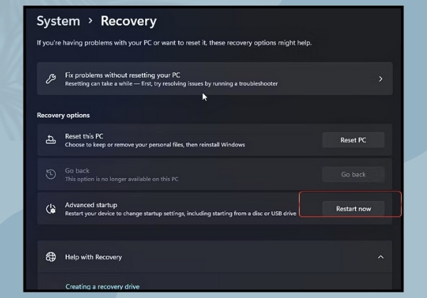 Vào chế độ Safe Mode Win 11