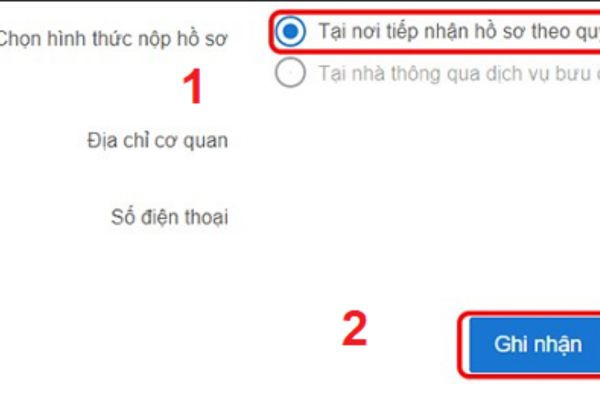 Tại nơi tiếp nhận hồ sơ theo quy định của Bảo hiểm Xã hội Việt Nam