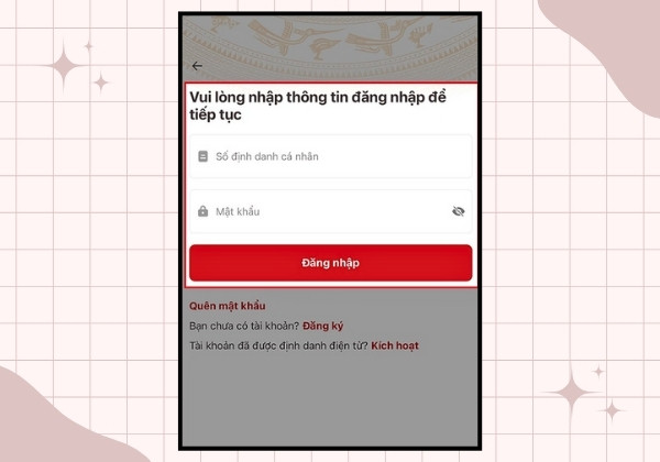 Cách đăng nhập tài khoản VNeID tại điện thoại mới B3