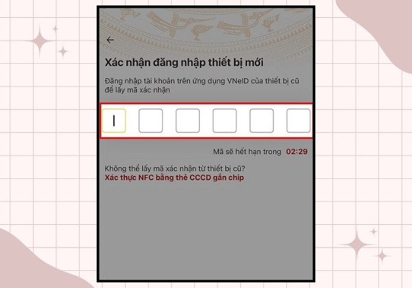 Cách đăng nhập tài khoản VNeID tại điện thoại mới B6