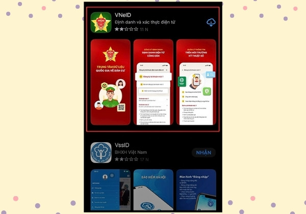 VNEID trên điện thoại mới trong trường hợp mất máy cũ b1