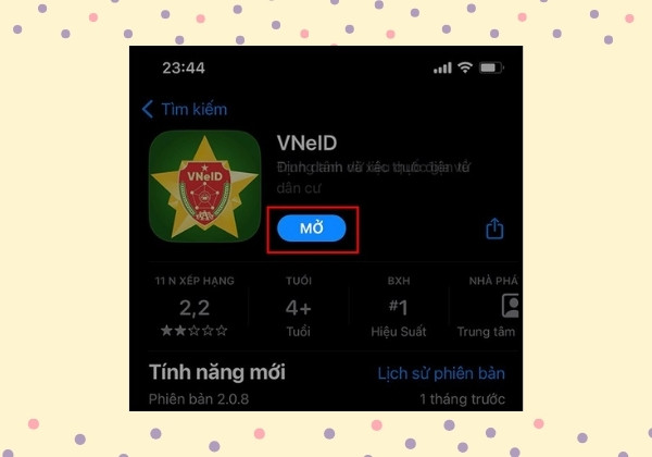 VNEID trên điện thoại mới trong trường hợp mất máy cũ B2