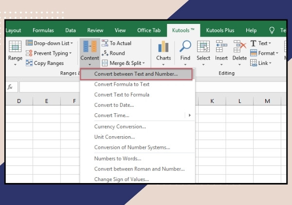 Cách để dấu nháy trước số trong Excel bằng Kutools for Excel bước 2